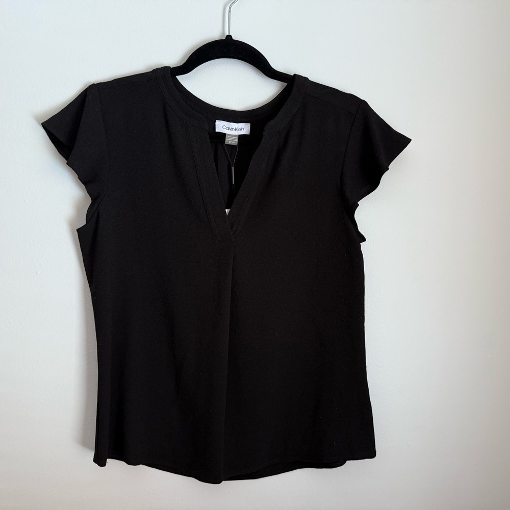 Calvin Klein Black Short Sleeve Top